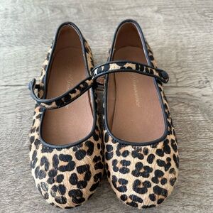 Leopard Print Mary Jane Flats